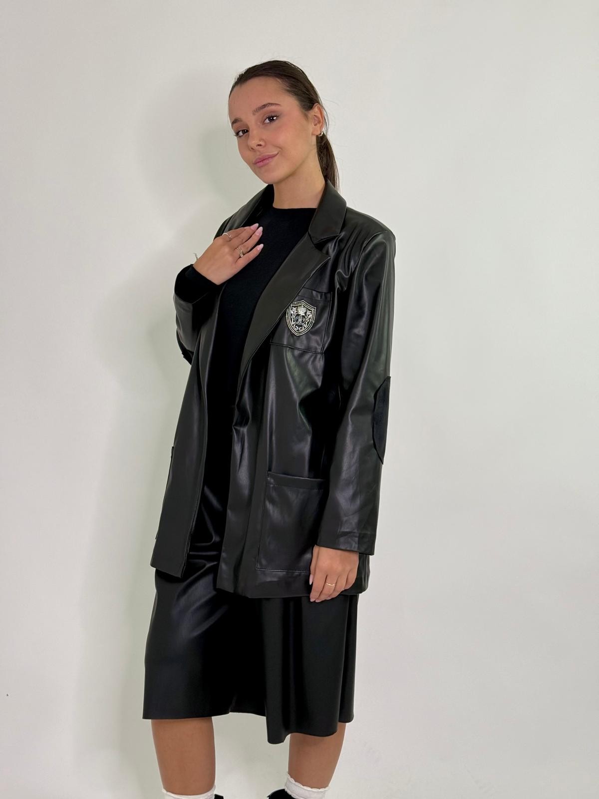 Giacca in ecopelle Royal