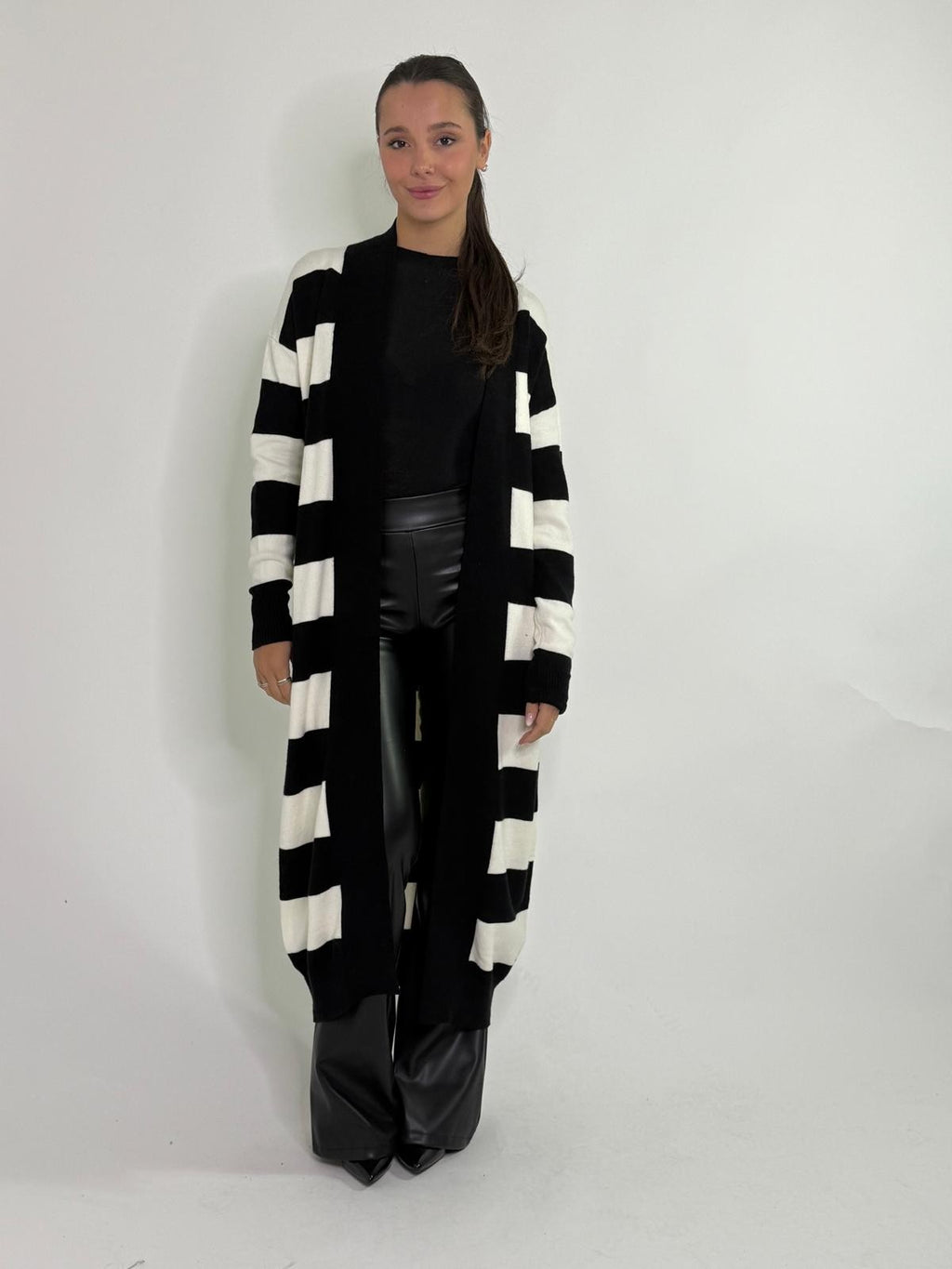 Pantalone a zampa ecopelle