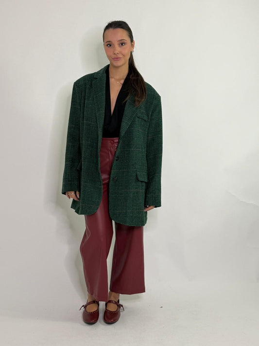 Pantalone a palazzo ecopelle