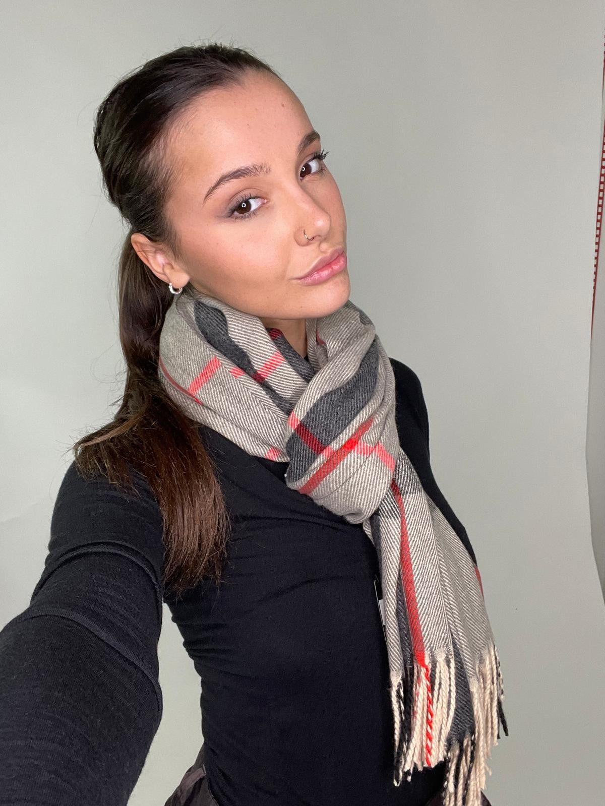 Sciarpa a quadri