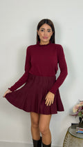 Minigonna in Maglia Plissettata