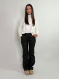 Pantalone palazzo ecopelle