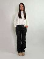 Pantalone palazzo ecopelle