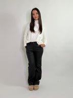 Pantalone palazzo ecopelle