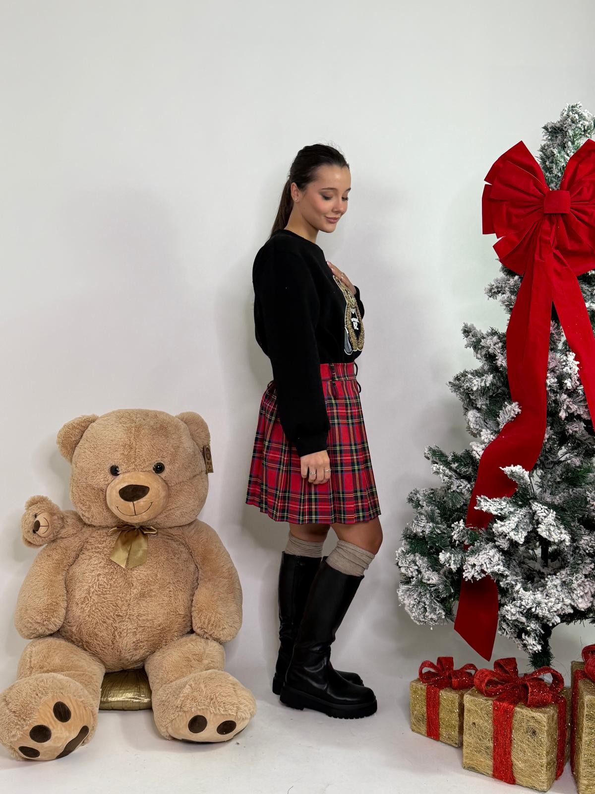 Gonna mini pussè scozzese