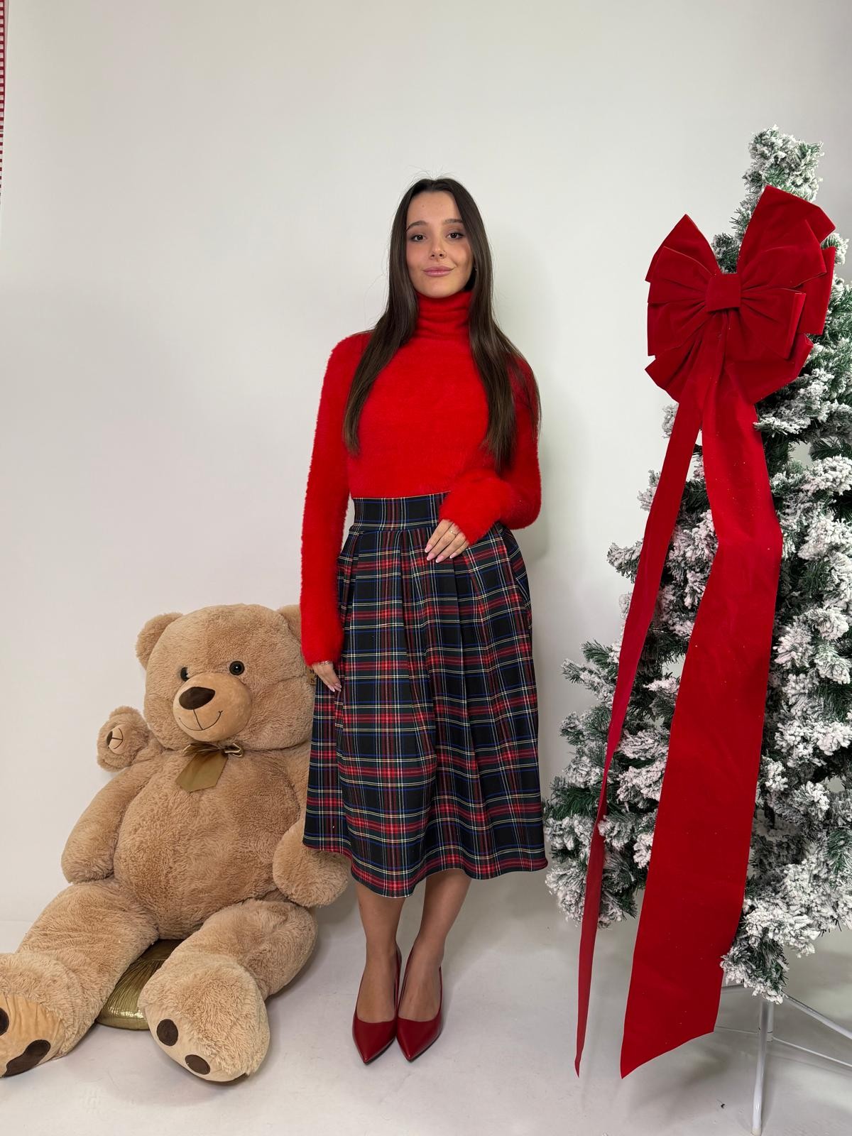 Gonna scozzese con pance