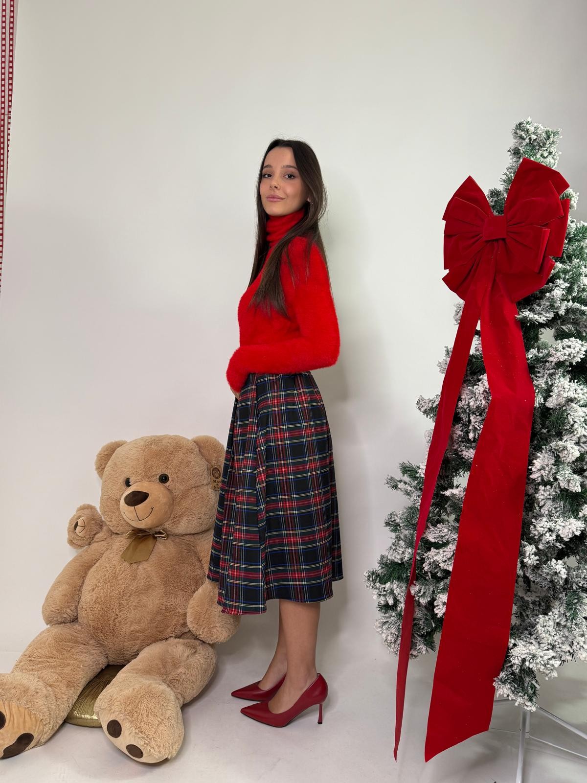 Gonna scozzese con pance