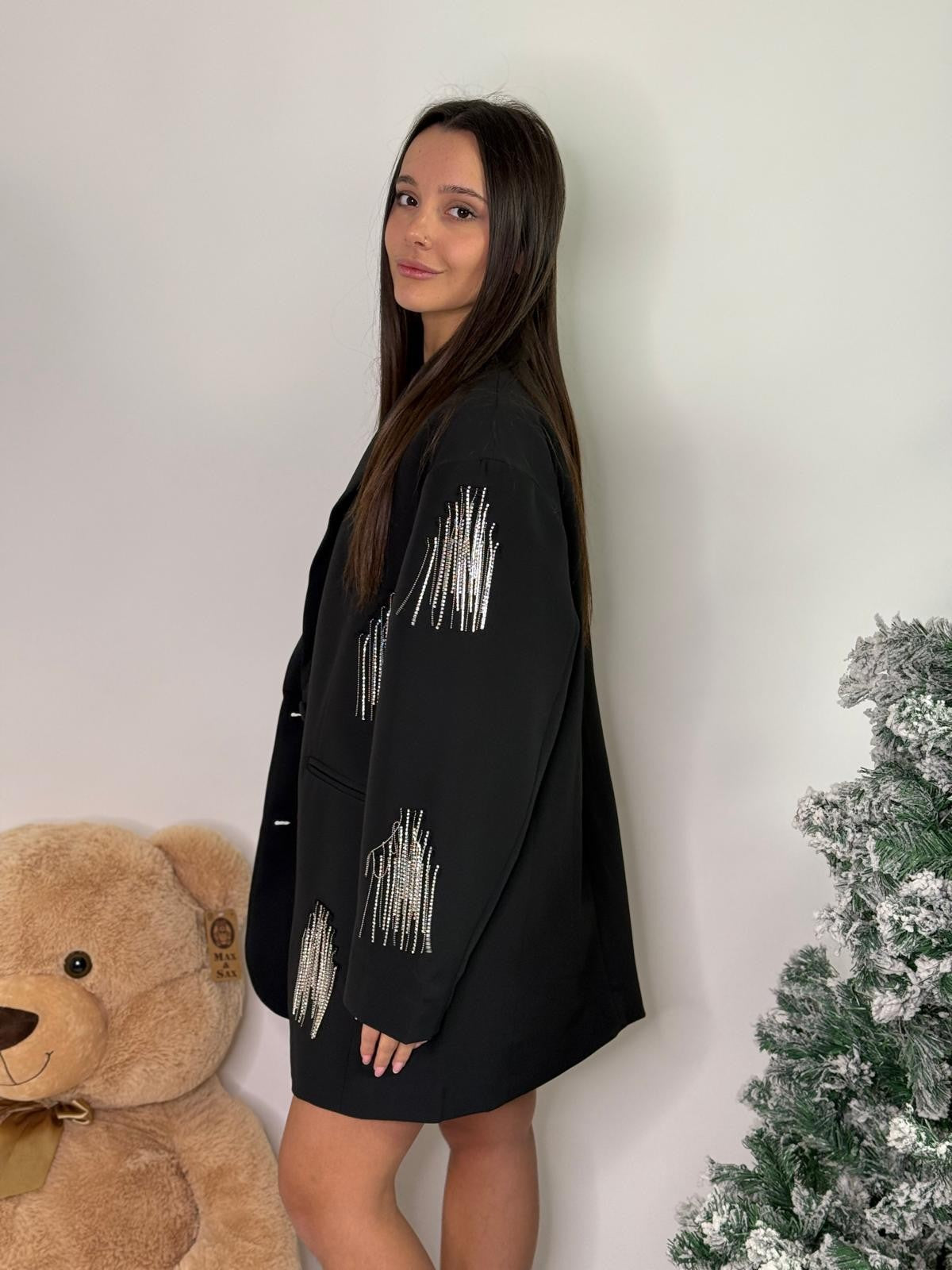 Blazer strass pendenti