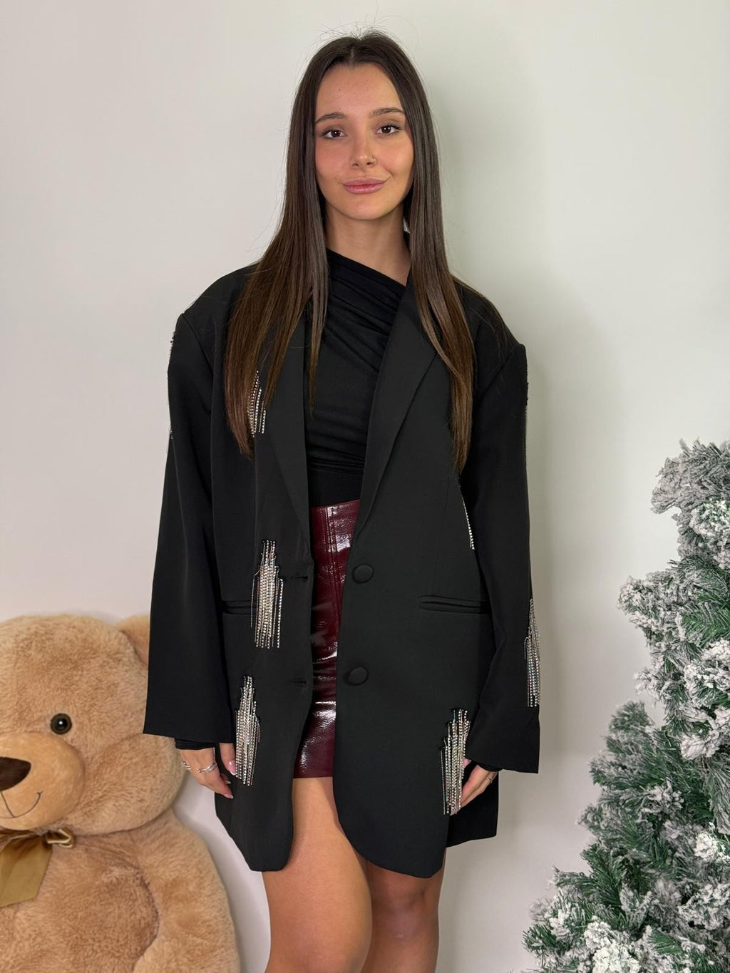 Blazer strass pendenti