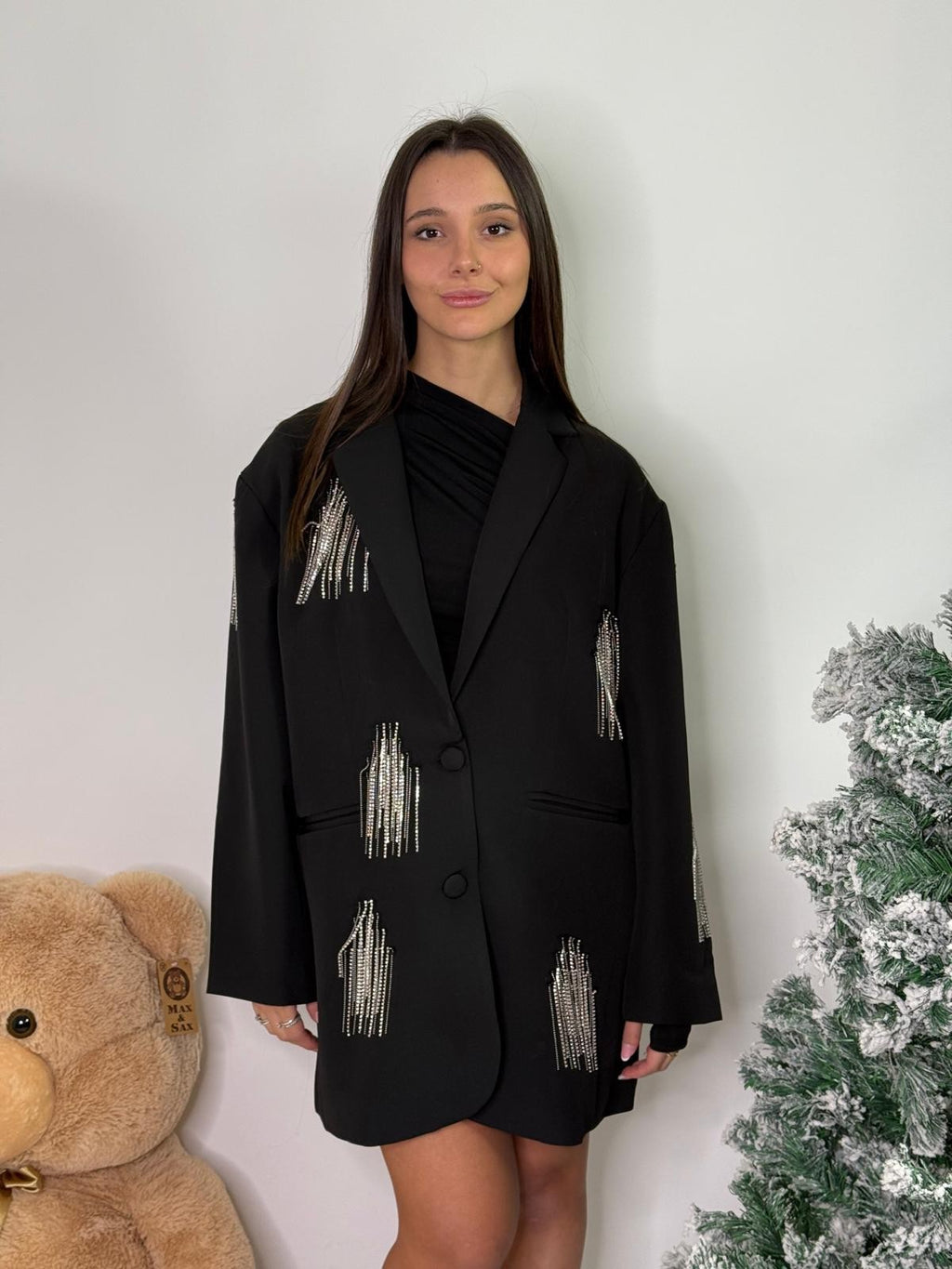 Blazer strass pendenti