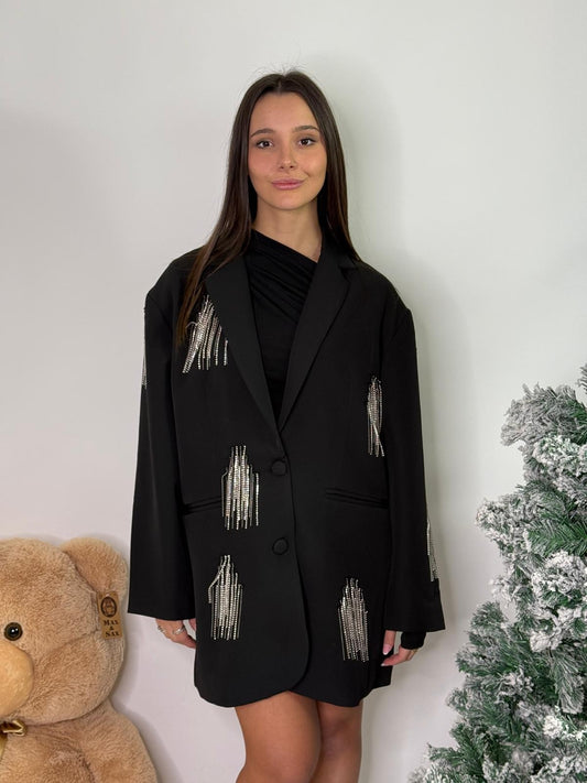 Blazer strass pendenti