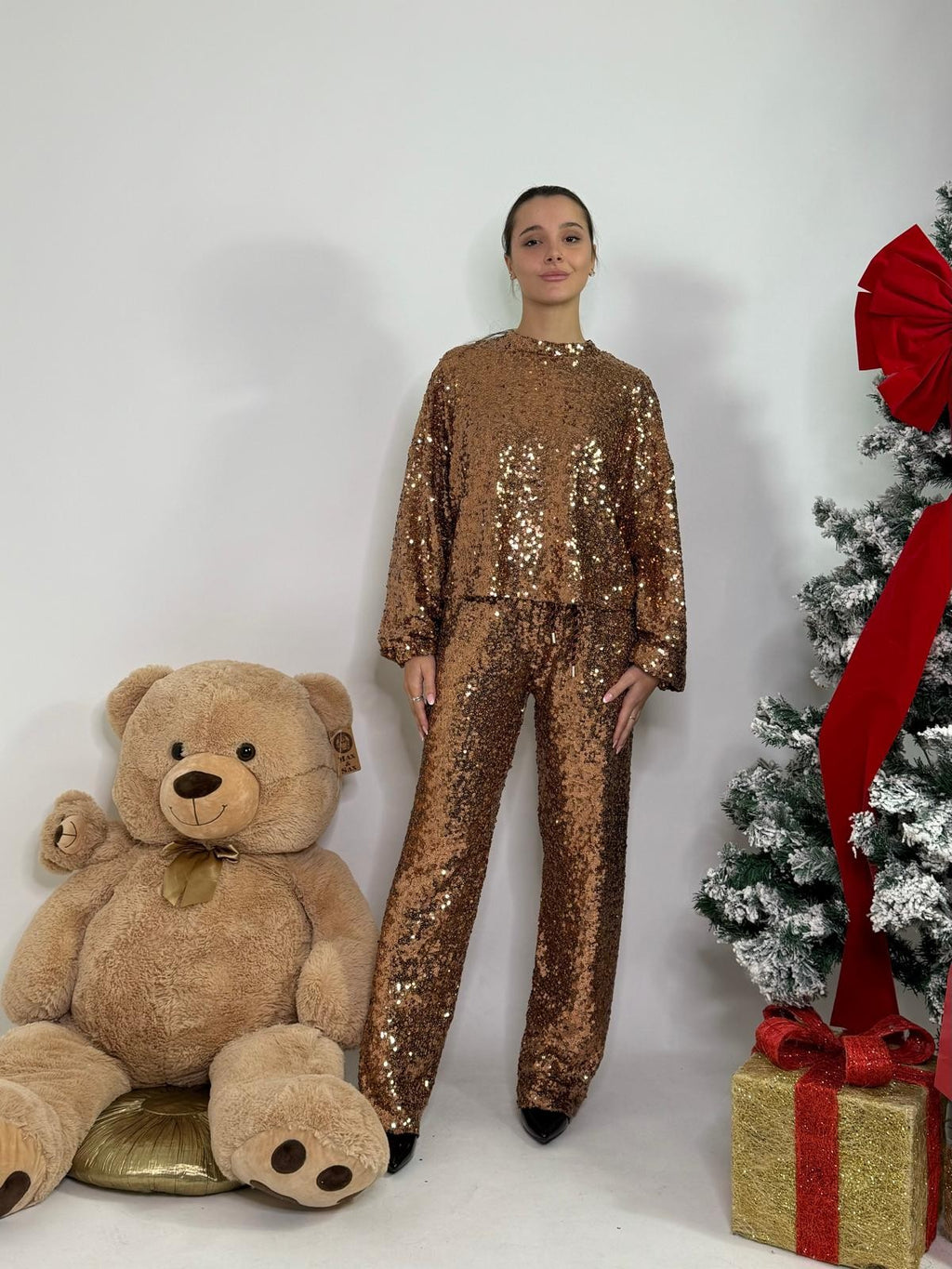 Pantalone in paillettes