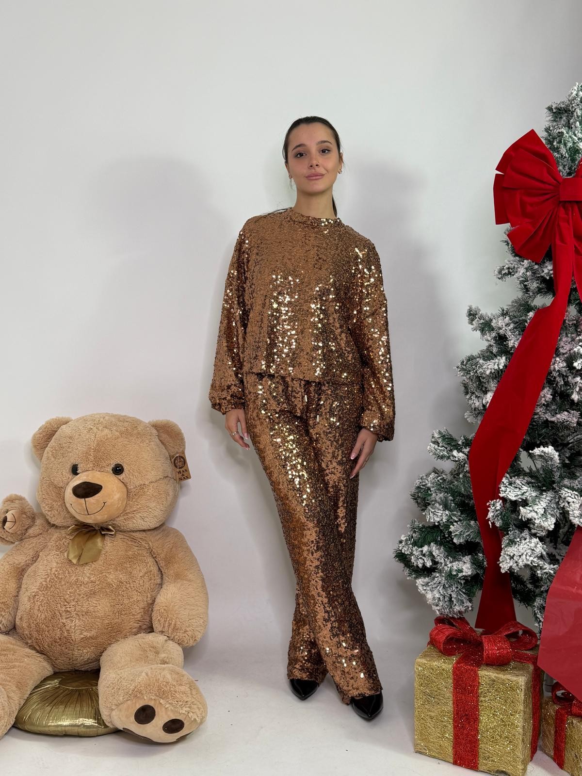 Pantalone in paillettes