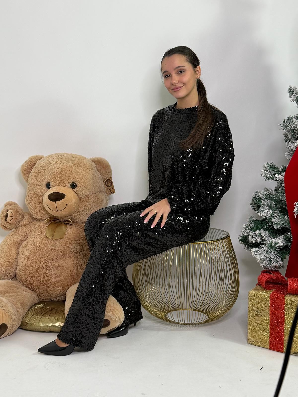 Pantalone in paillettes