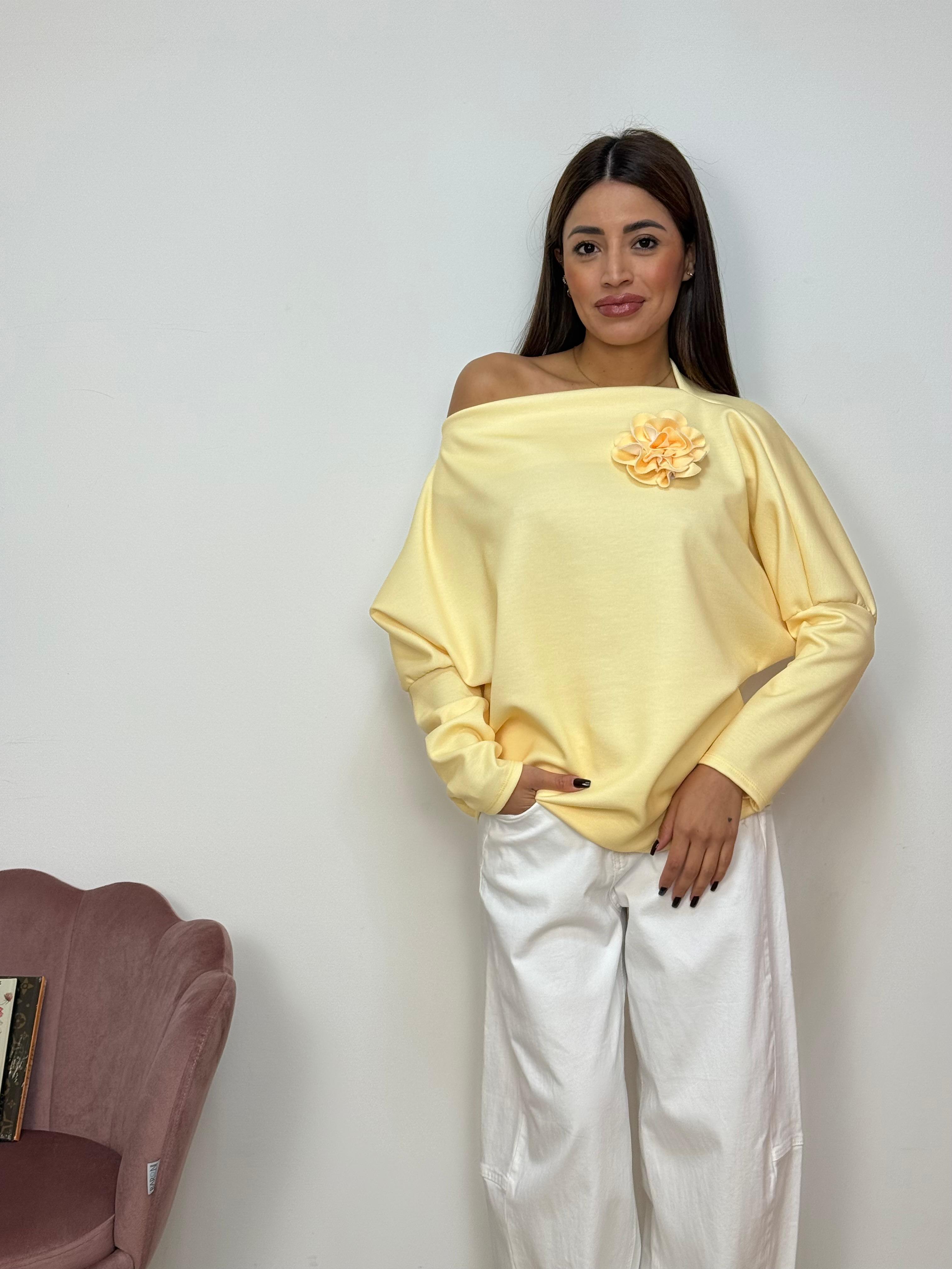 Maglia con Spilla Rose