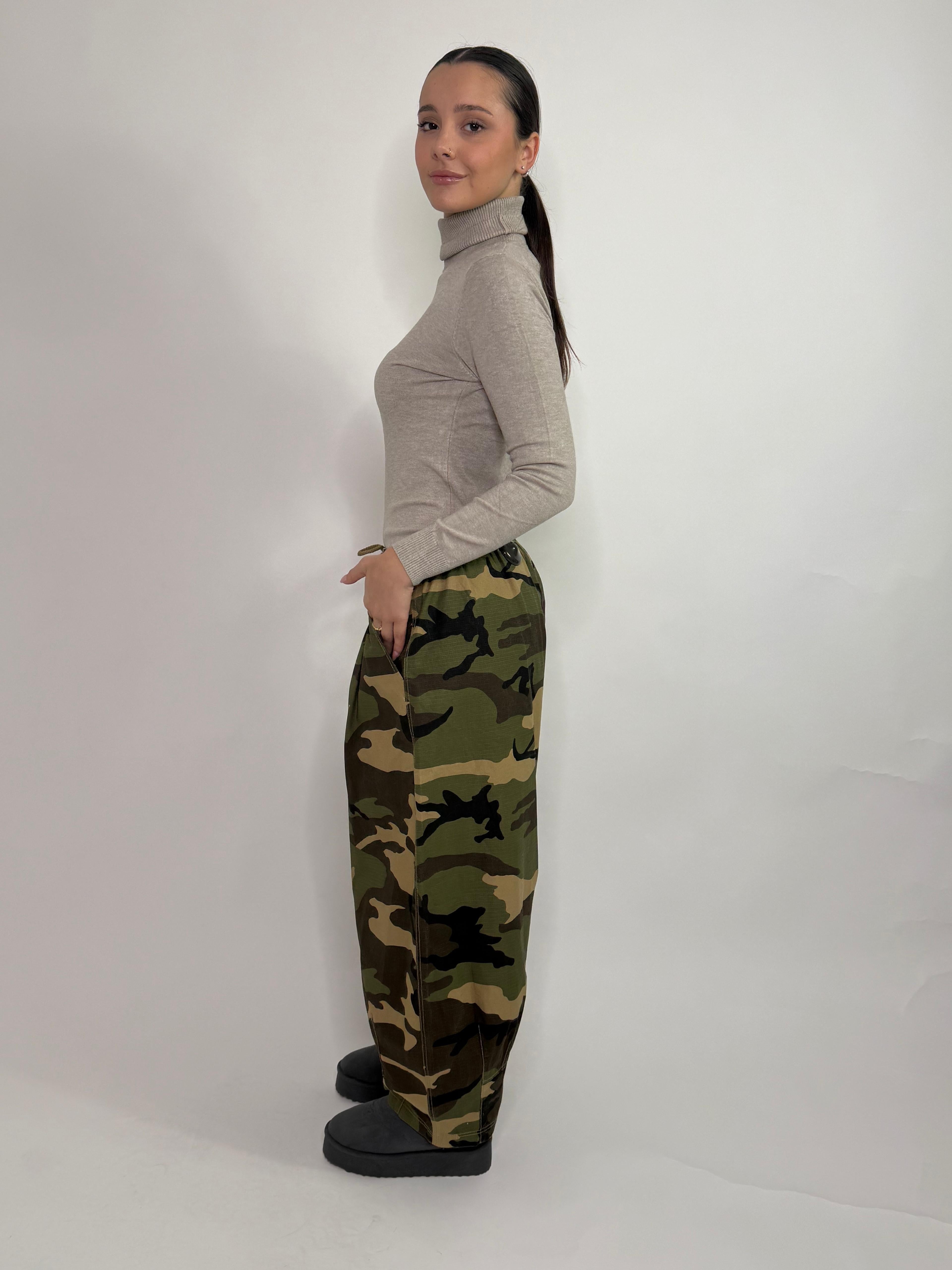 Pantalone militare mimetico Wendy Trendy