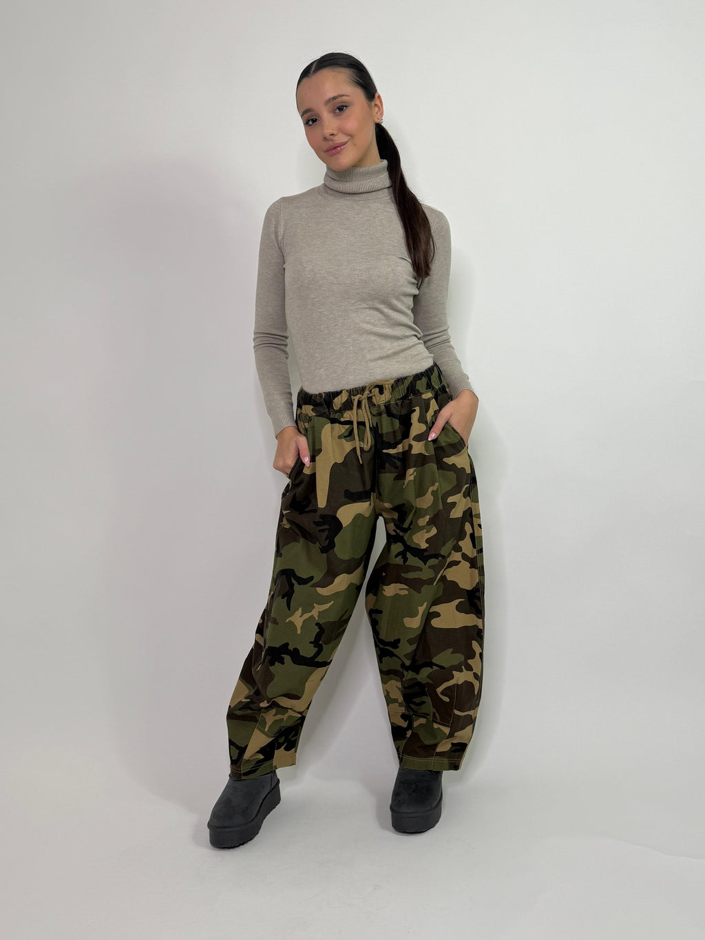 Pantalone militare mimetico Wendy Trendy