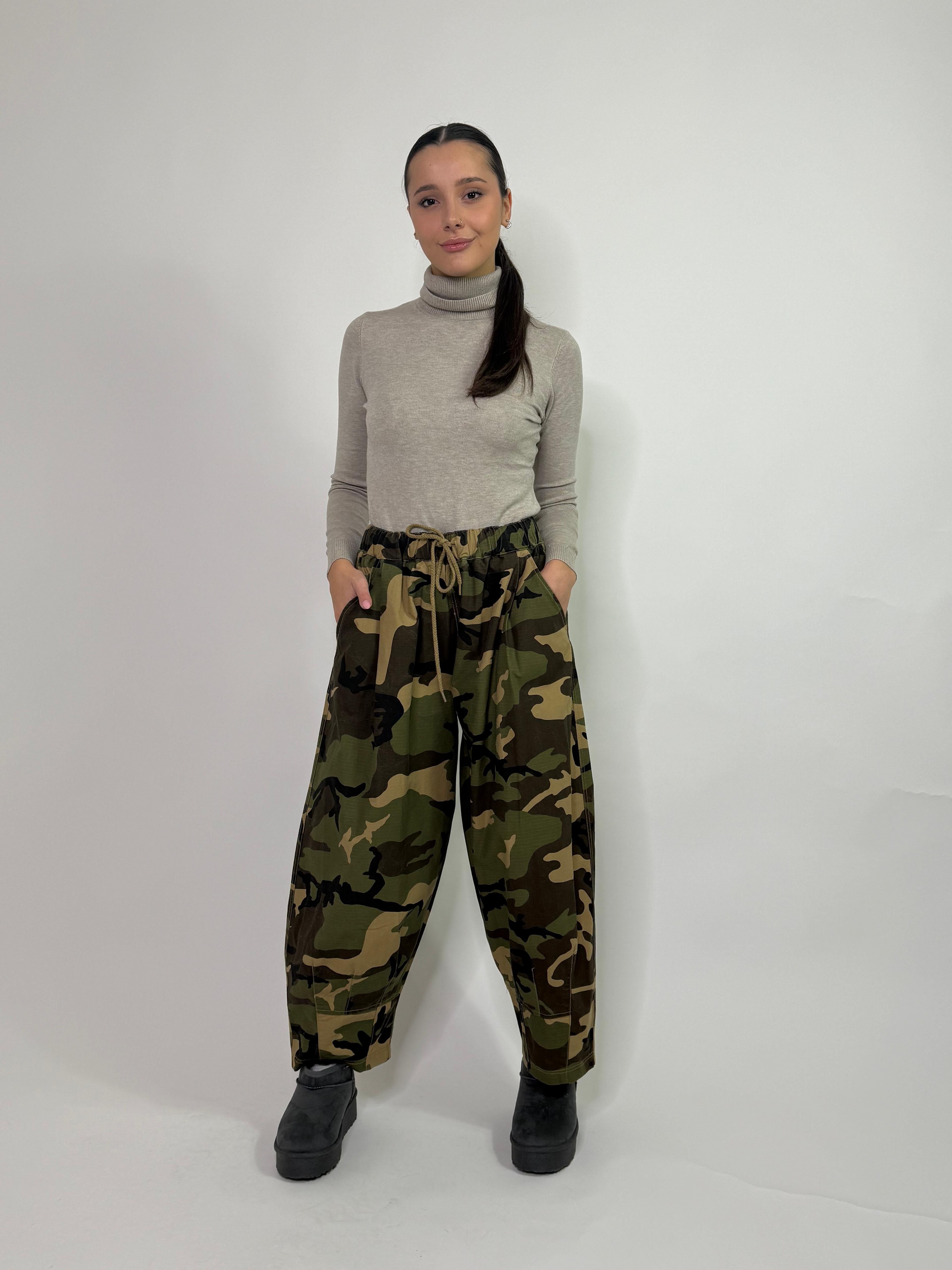 Pantalone militare mimetico Wendy Trendy