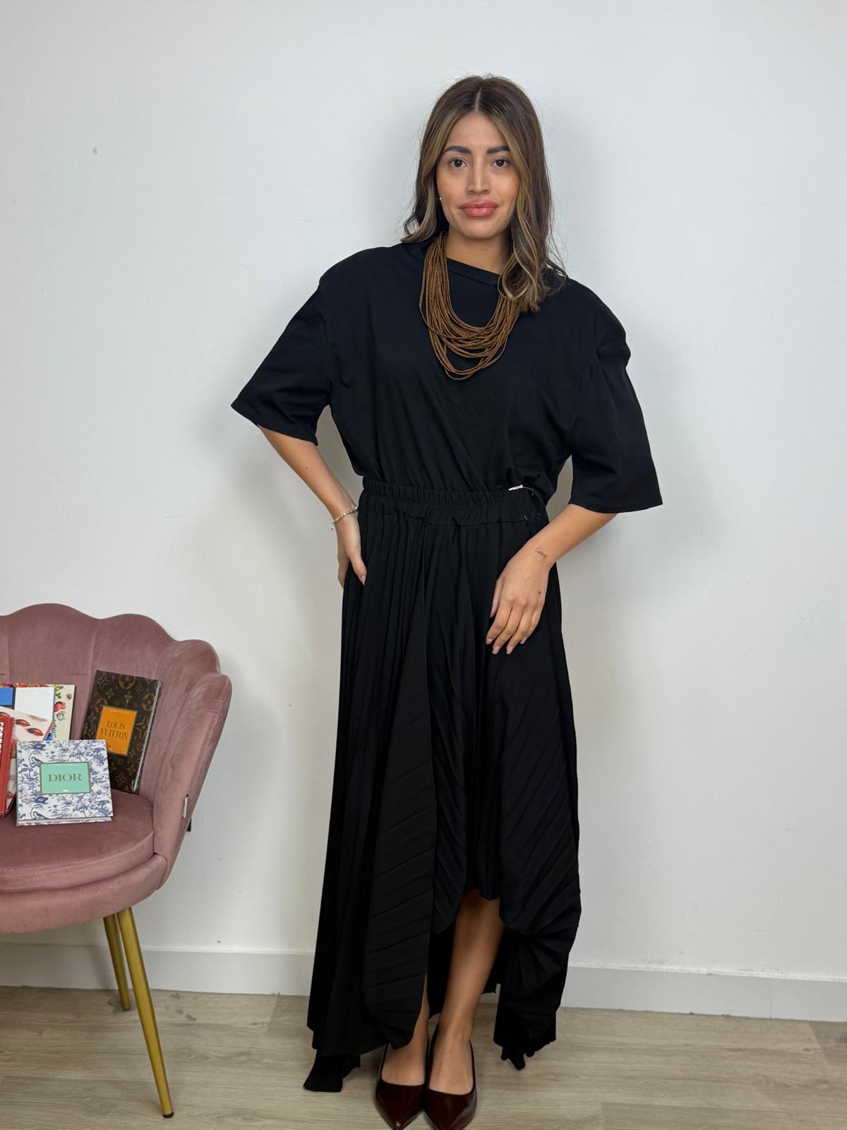 Gonna Plissettata Assimetrica