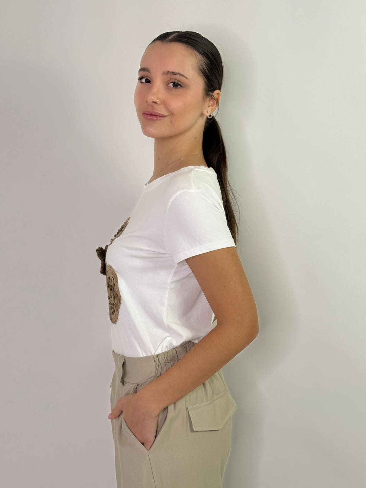 T-shirt orso peluche