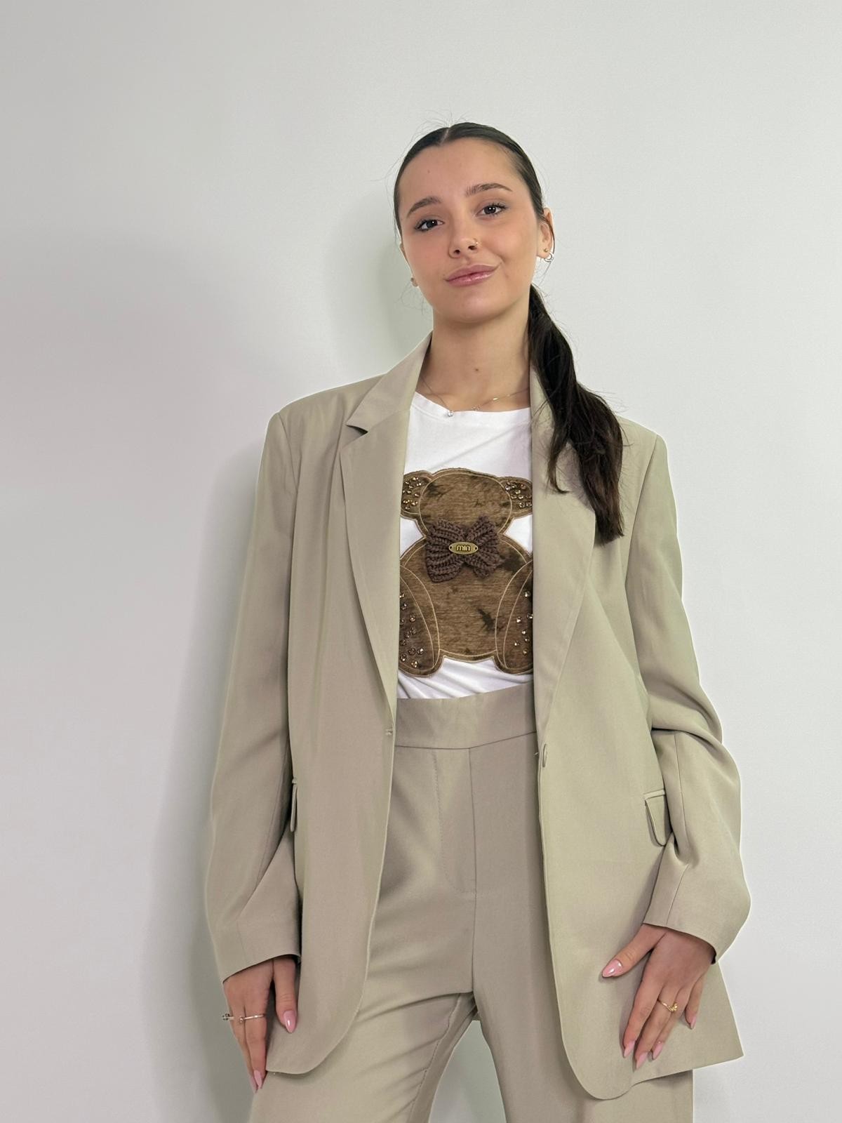 Giacca blazer classico con tasche