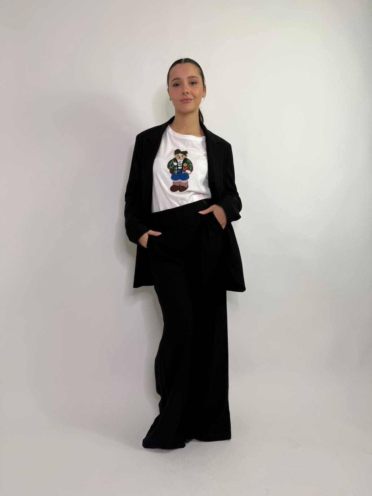 Giacca blazer classico con tasche
