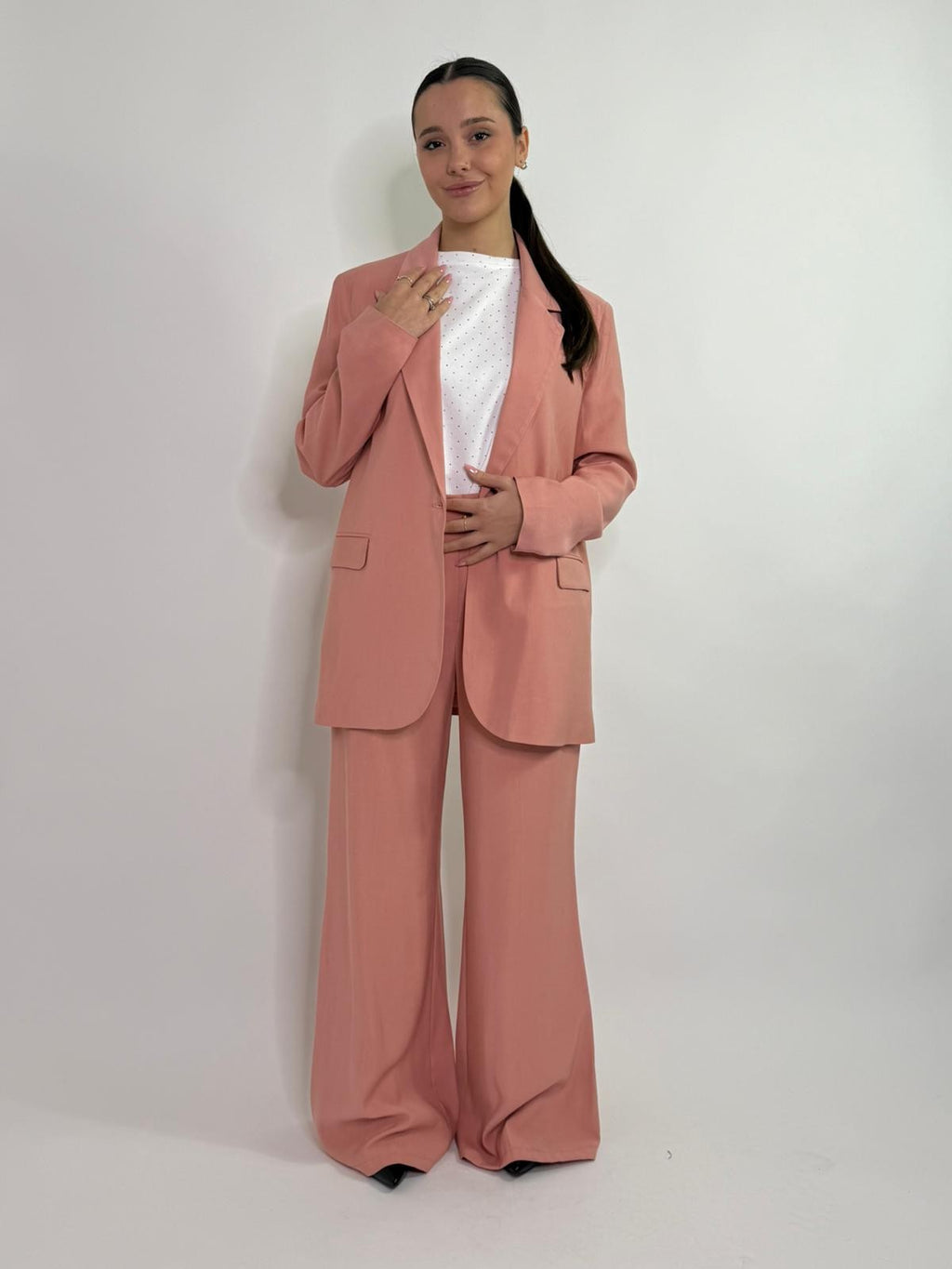 Giacca blazer classico con tasche
