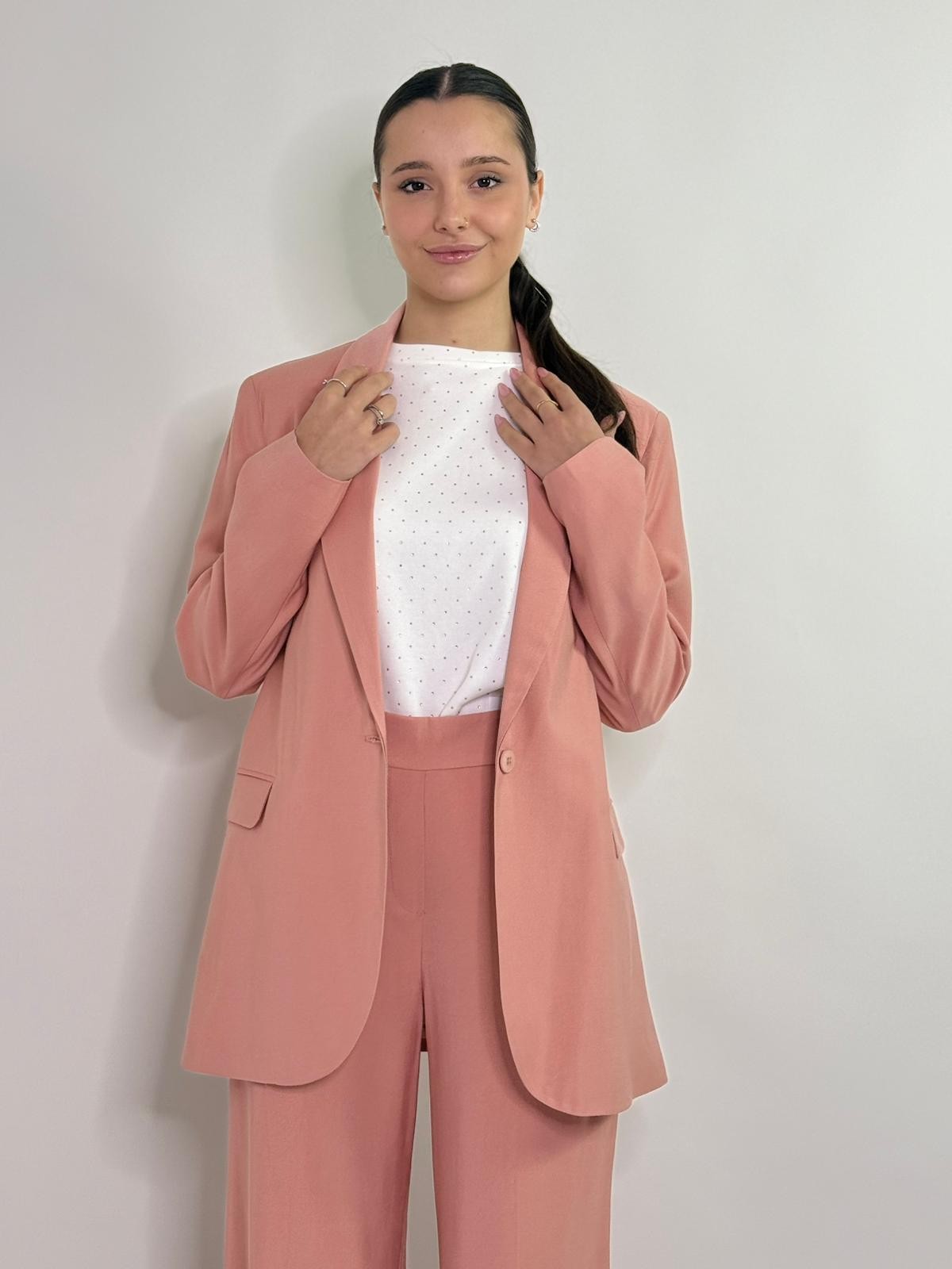 Giacca blazer classico con tasche