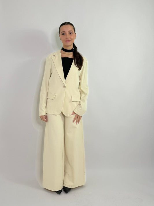 Pantalone a palazzo senza cerniera