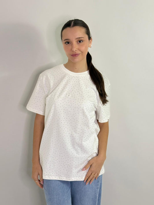 T-shirt strass Lumina