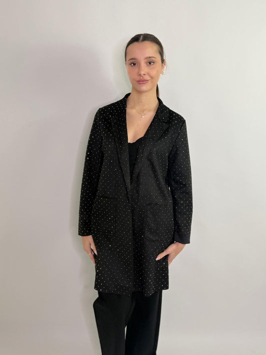 Giacca lunga in camoscio