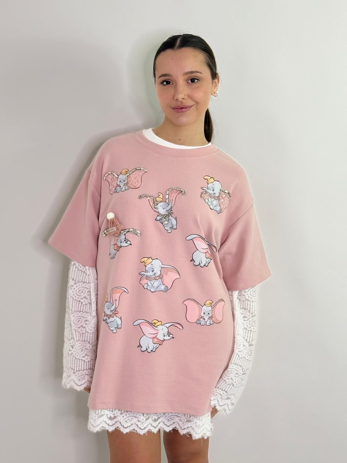 Felpa t-shirt Dumbo over