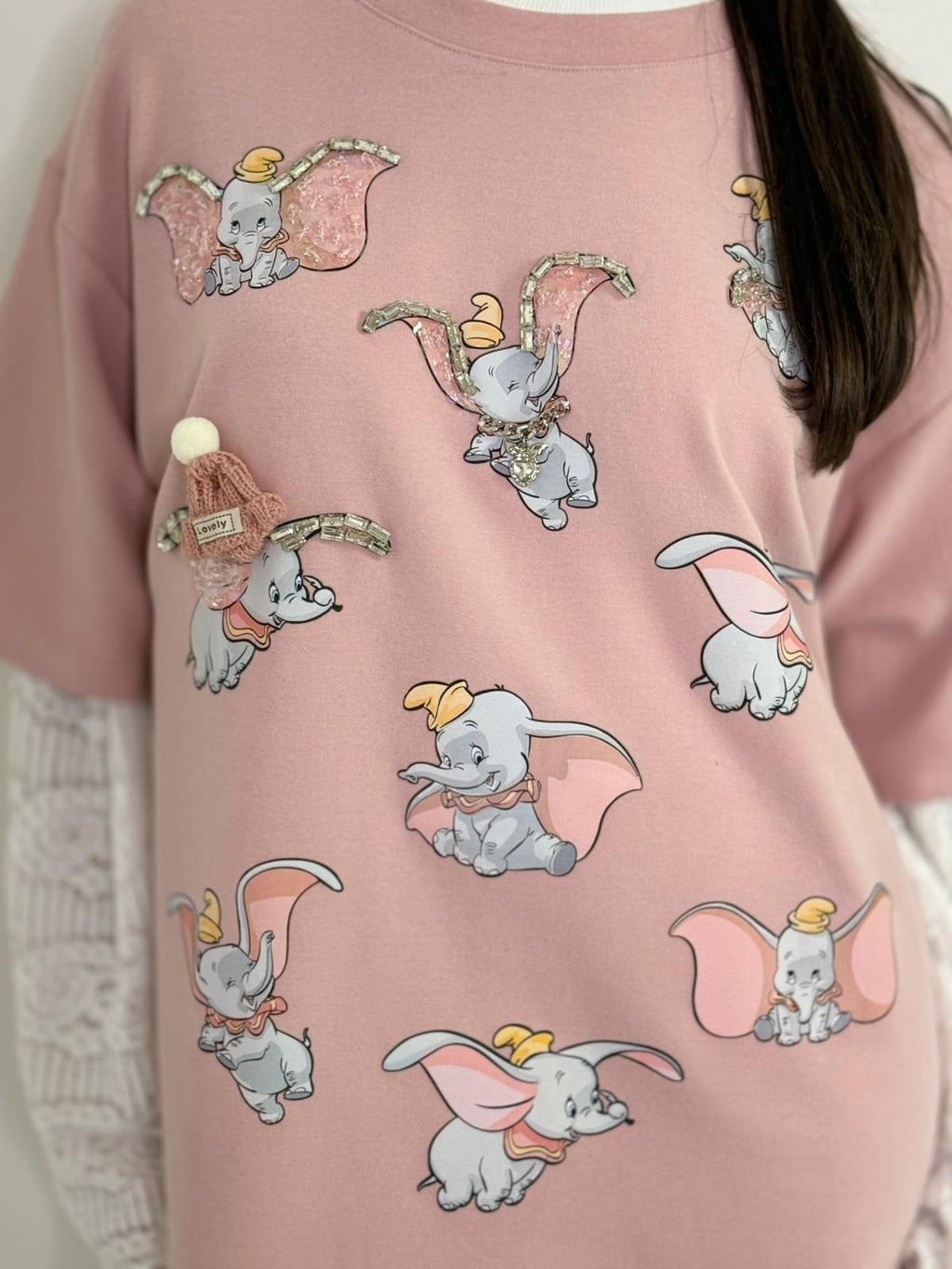 Felpa t-shirt Dumbo over
