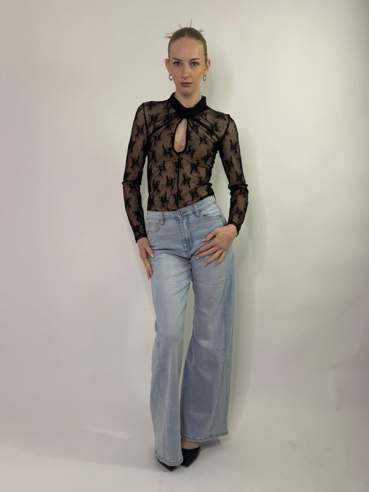 Jeans a palazzo Donatella