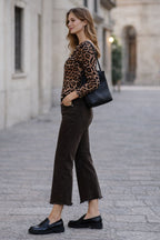Jeans a Trombetta Sfrangiato