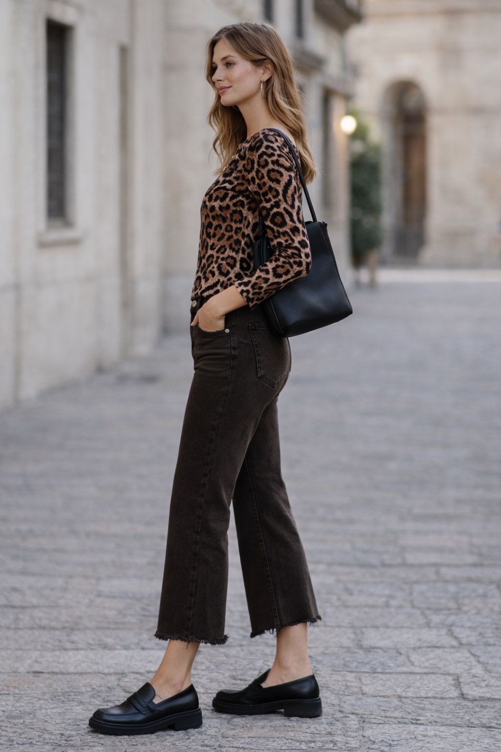 Jeans a Trombetta Sfrangiato