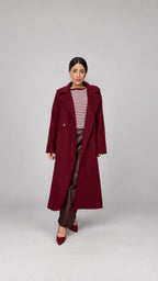 Cappotto lungo con cintura