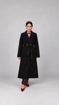 Cappotto lungo con cintura