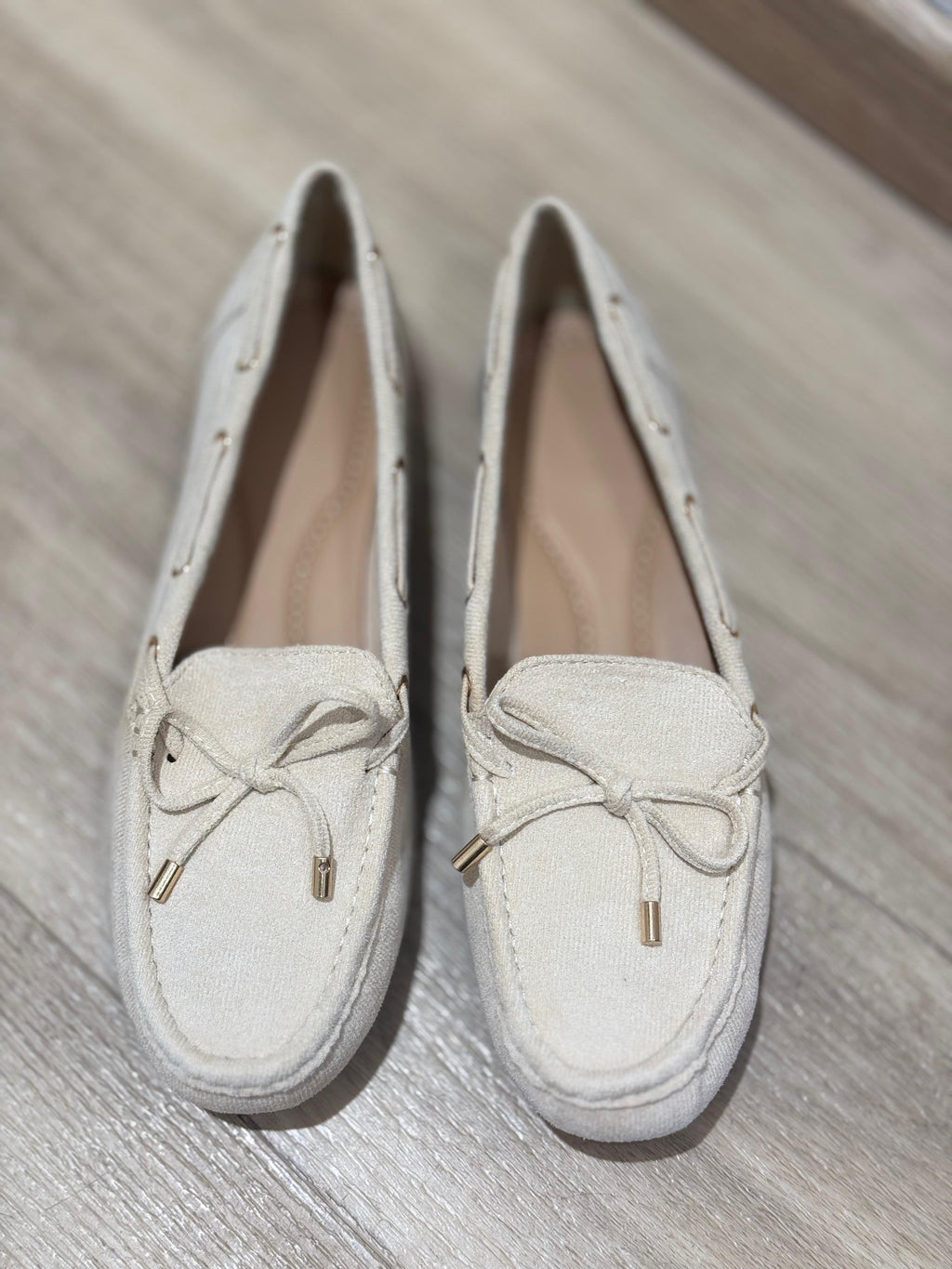 MOCASSINO CAMOSCIO CON LACCI