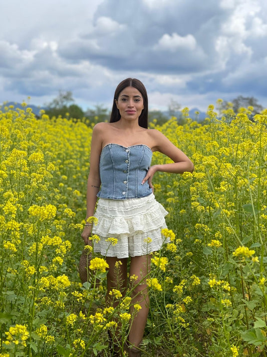 Corsetto in jeans
