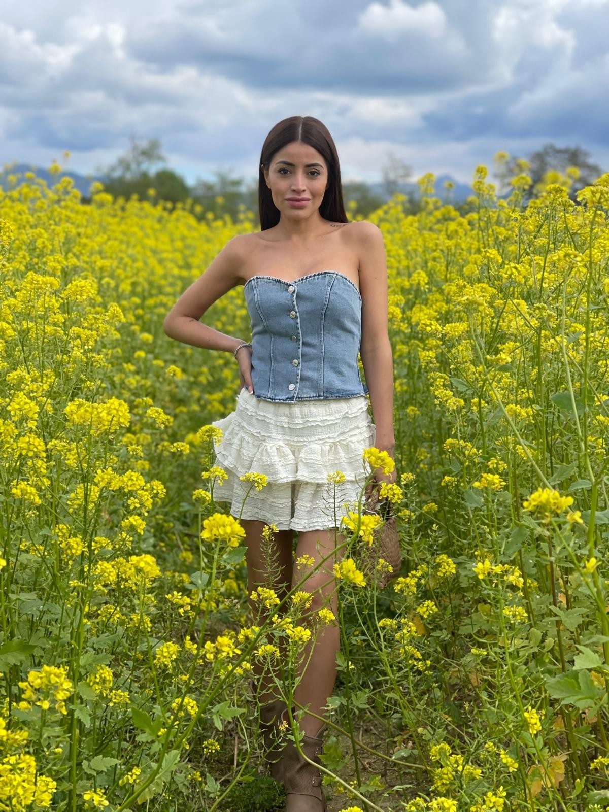 Corsetto in jeans