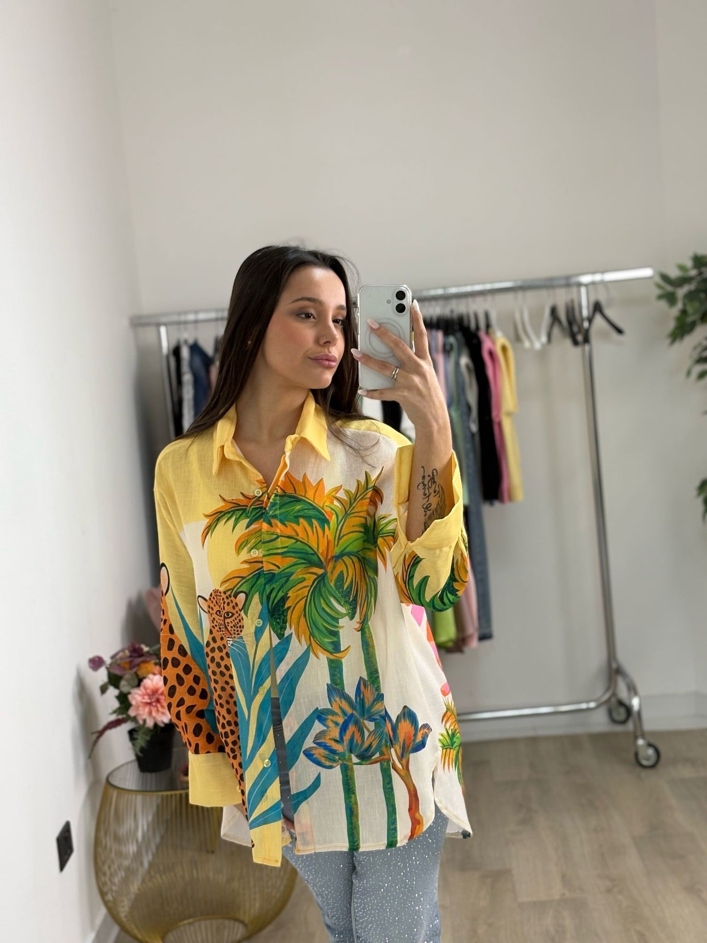 Camicia fantasy lino