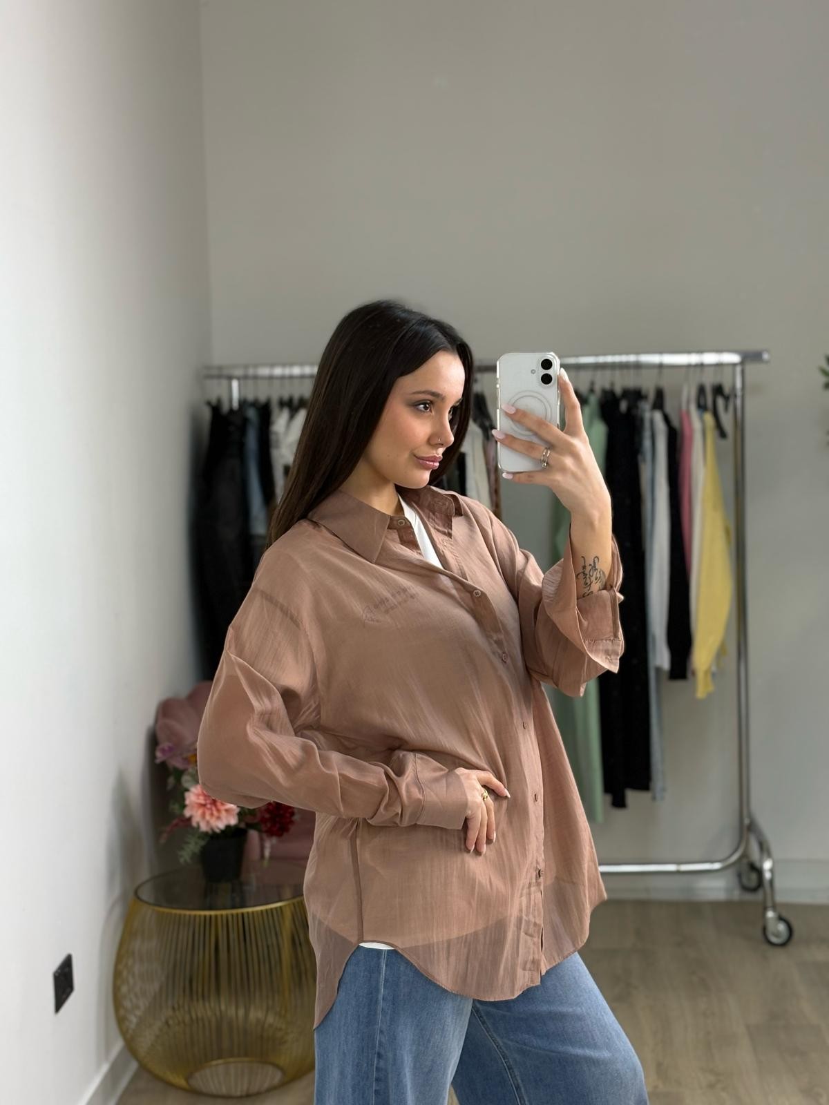 Camicia trasparente