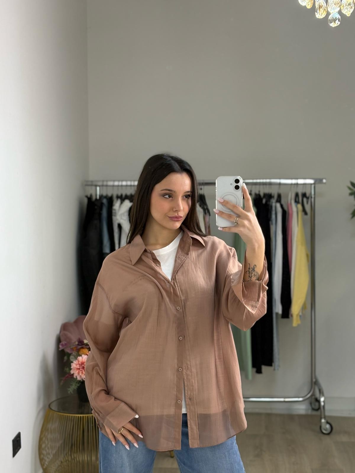 Camicia trasparente