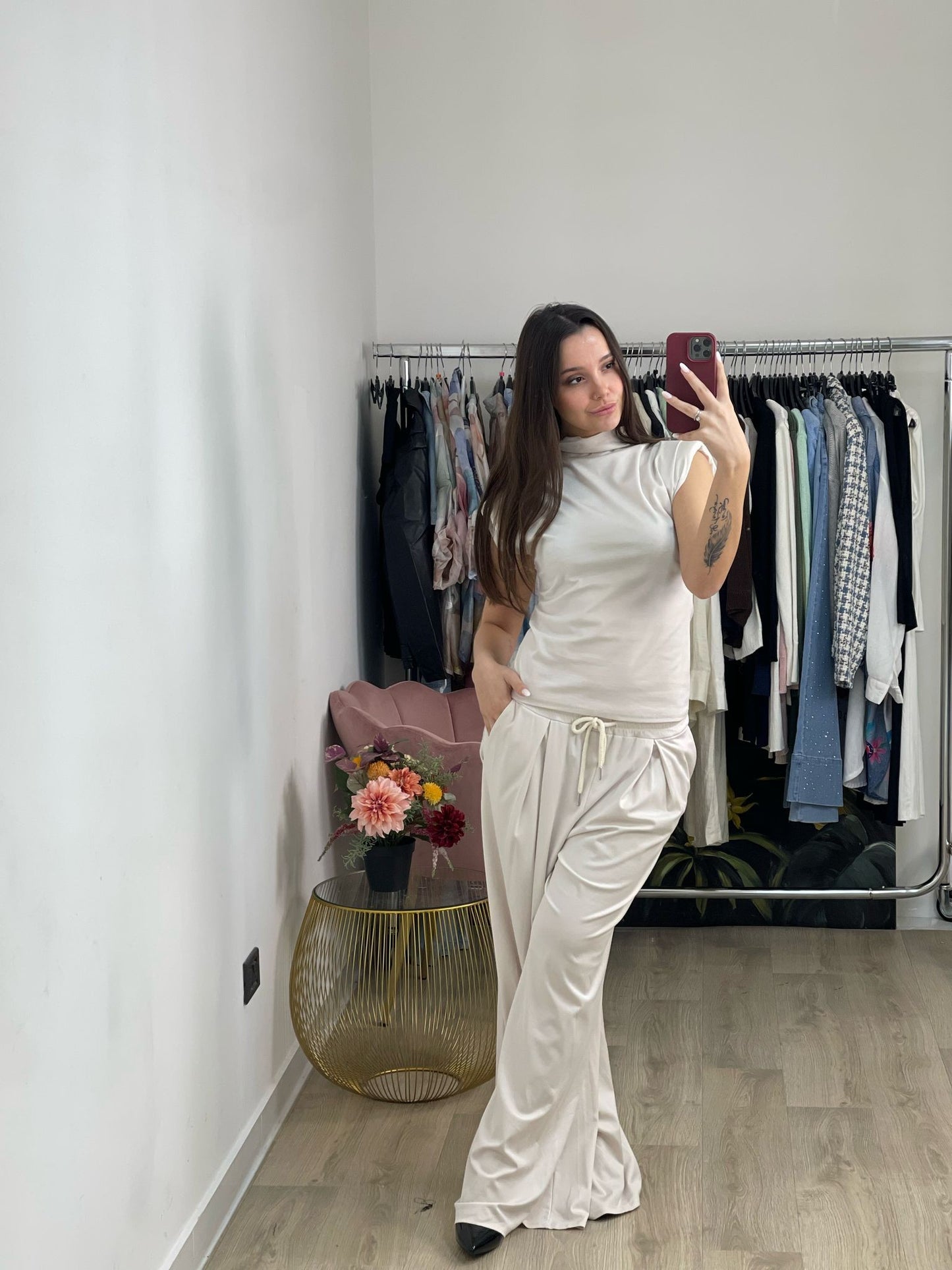 Pantalone tuta a palazzo