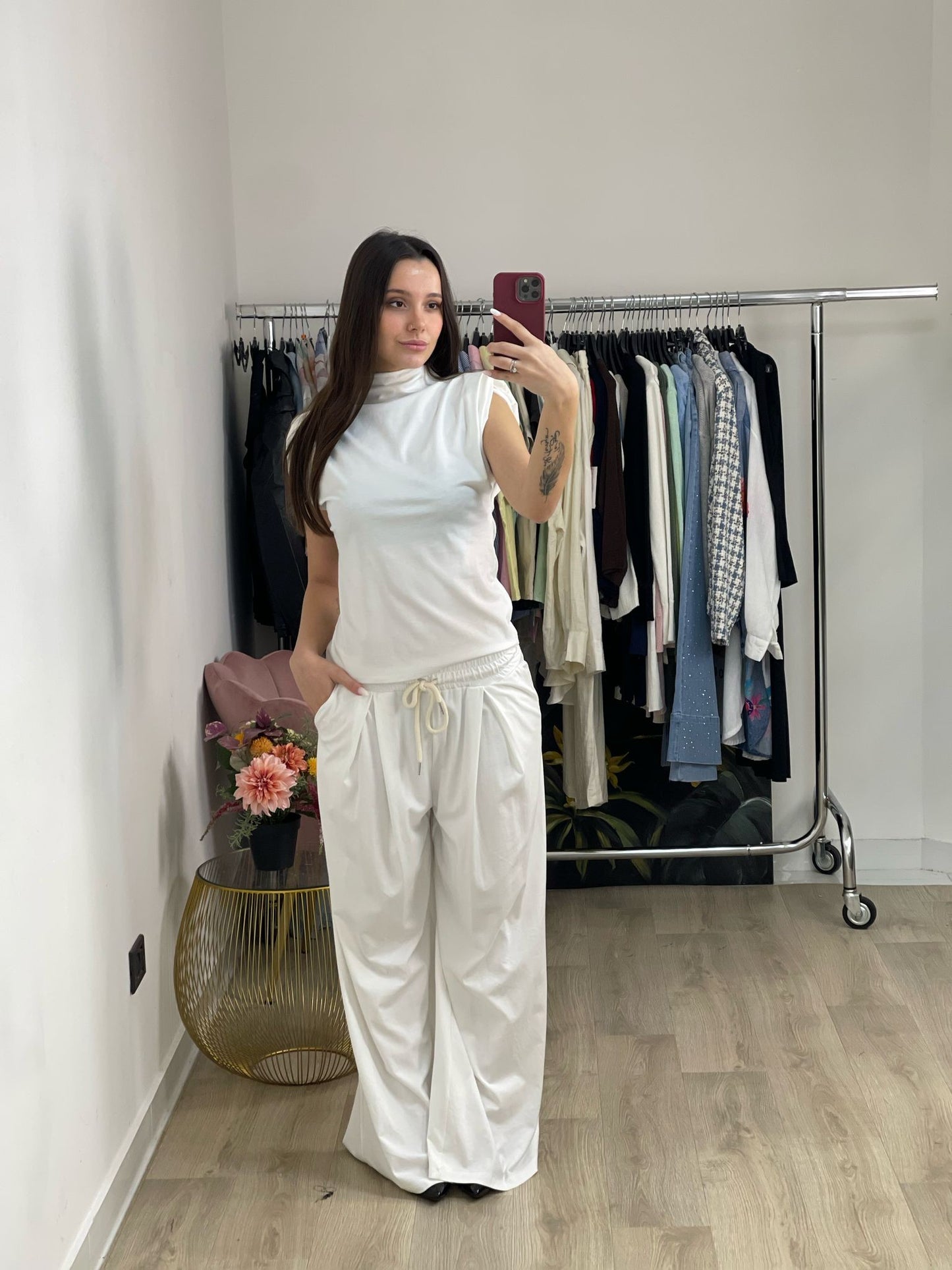 Pantalone tuta a palazzo