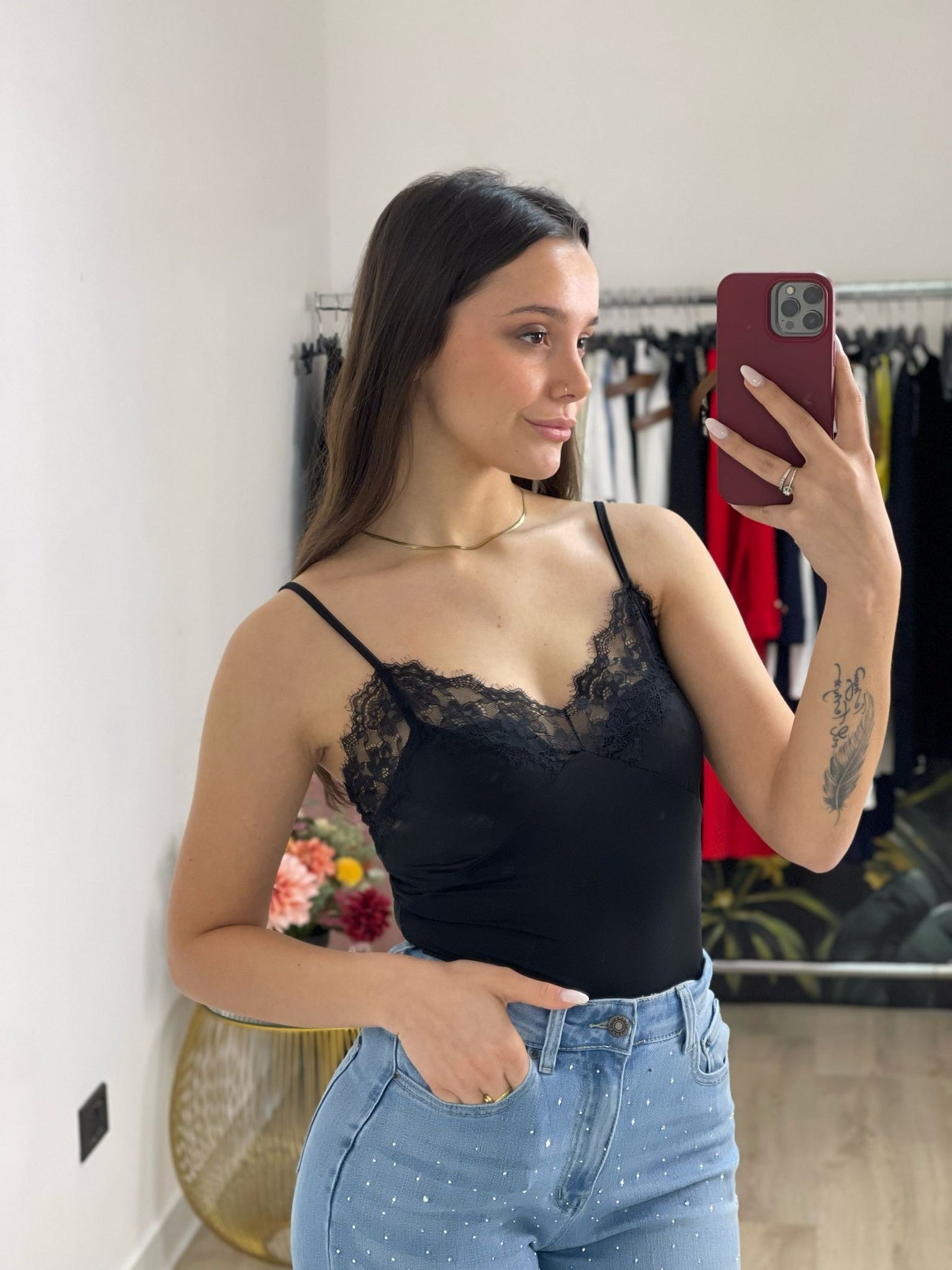 Body canotta pizzo