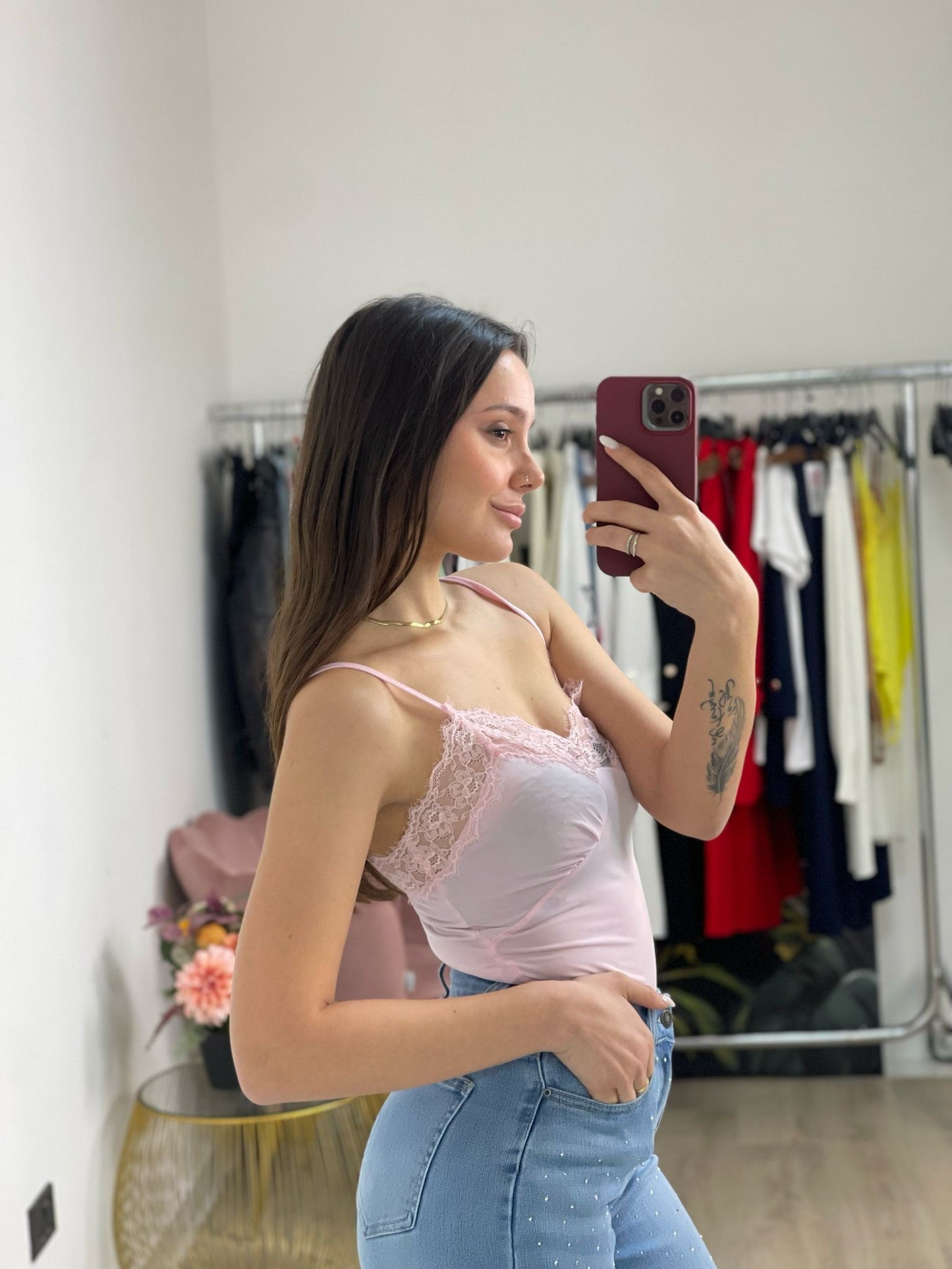 Body canotta pizzo