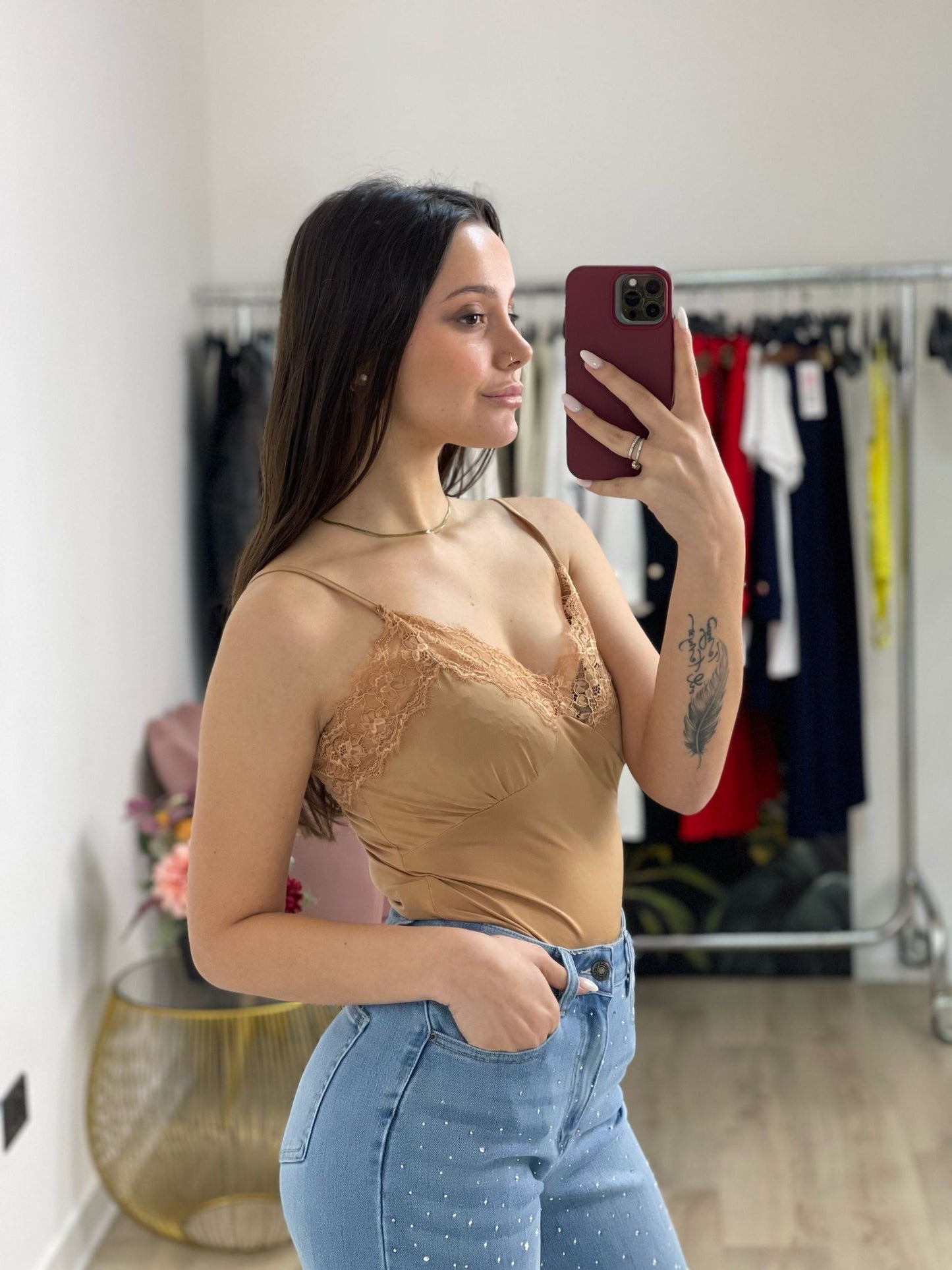 Body canotta pizzo