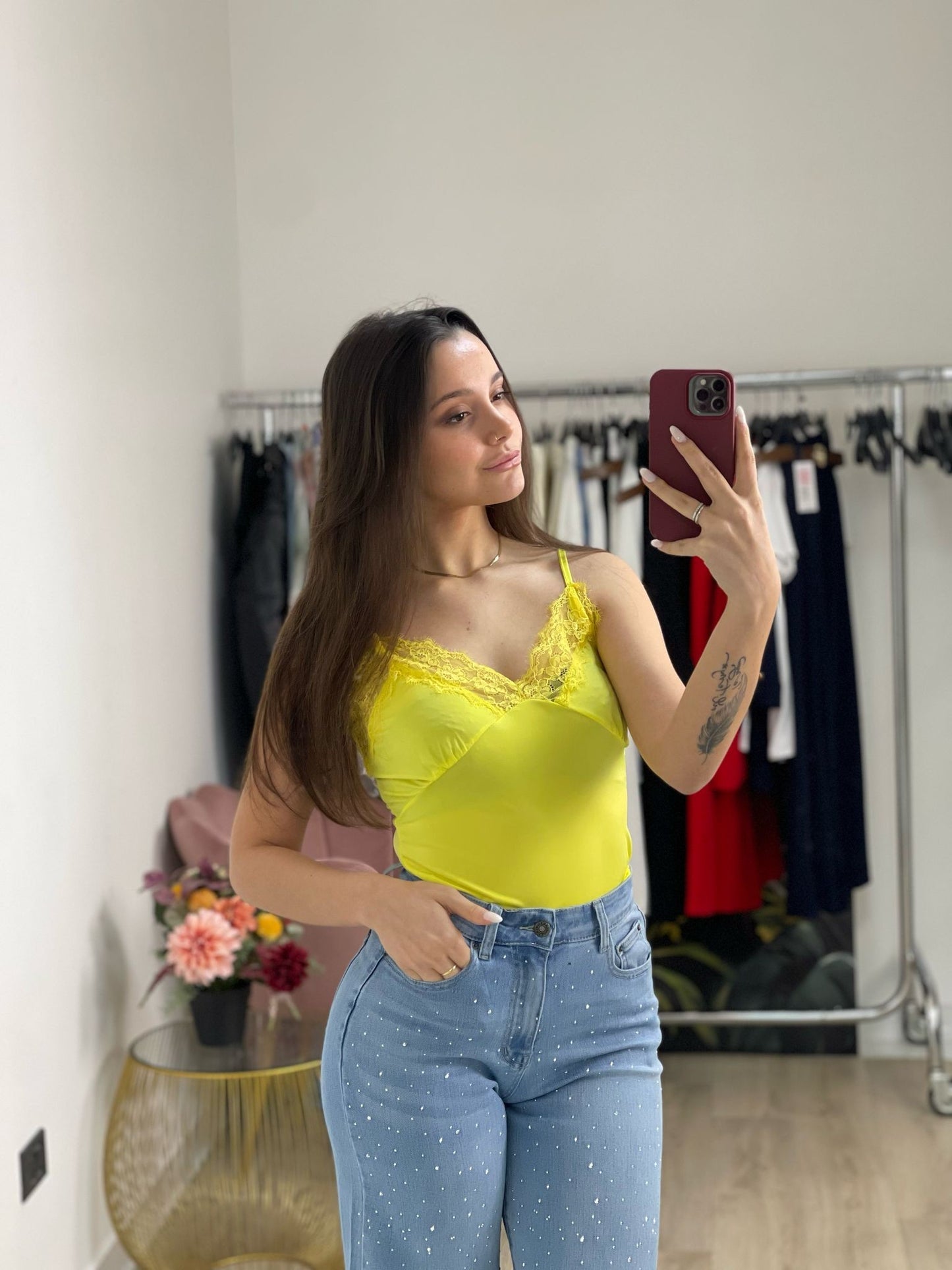 Body canotta pizzo